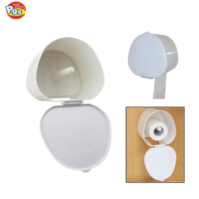 Plastic tissue storage with sticker wall mount roll paper holder box bath